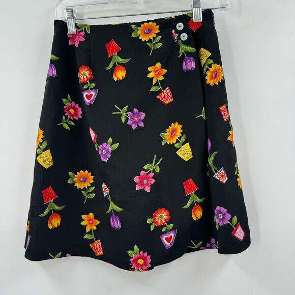 Vintage 90s Kathie Lee Garden Patterned Skort - Picture 1 of 5